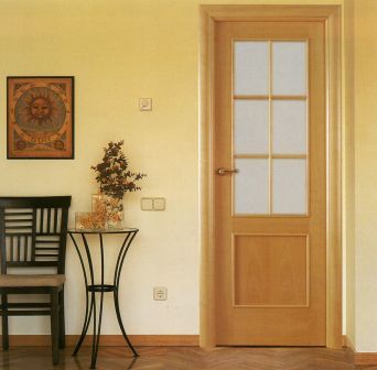 Puerta de paso en haya. De interior o de paso- Puertas. - Ebanisteria